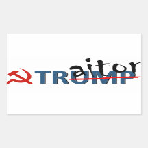 Traitor Trump pegatina
