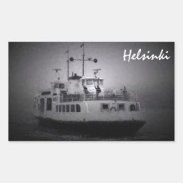 Rectangular Transbordador Suomenlinna (Helsinki) en pegatina d
