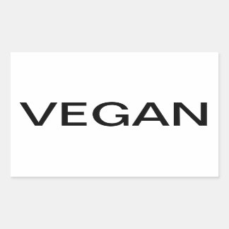Rectangular Vegan Pegatina