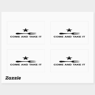 Rectangular Ven y tómalo Pegatina