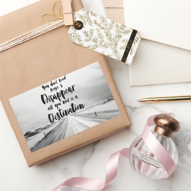 Rectangular Wanderlust Magic Pegatina (Regalar)