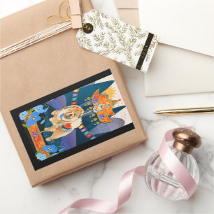 Rectangular ZEN CARNIVAL Pegatina RECTANGLE Chow