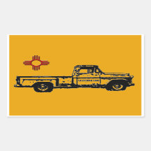 Zia Rising Oblong Pegatina