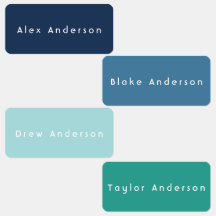 Rectángulo azul Rectángulo Ropa Etiquetas de niños