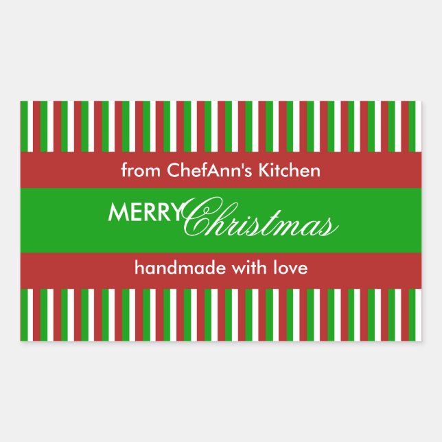 Rectángulo de la etiqueta de cocina verde de las b (Anverso)