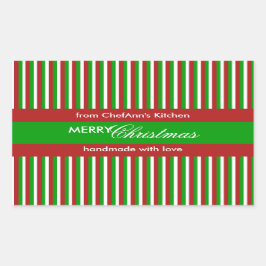 Rectángulo de la etiqueta de cocina verde de las b