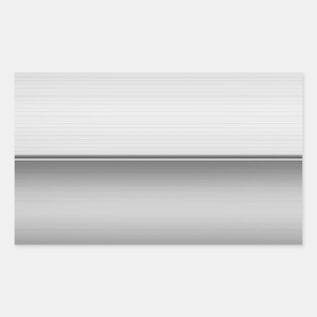 Rectángulo dos Pegatinas de placa Metalizado suave (Anverso)