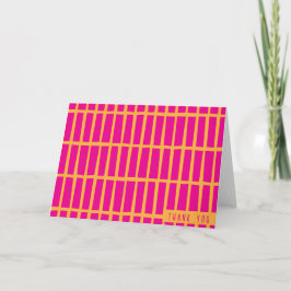 Rectángulo Irregular moderno Gracias Cartas