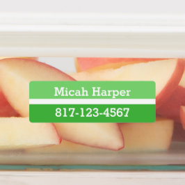 Rectángulo medio de etiqueta adhesiva de bloque de