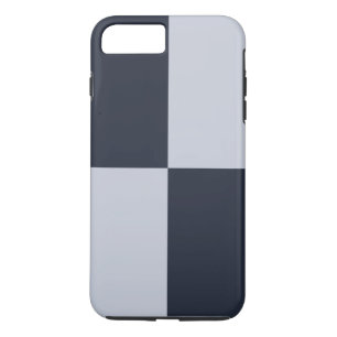 Rectángulos de Marina y Gris iPhone 8 Plus Funda d