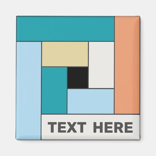 Rectángulos geométricos (ver10) con cualquier imán (Frente)