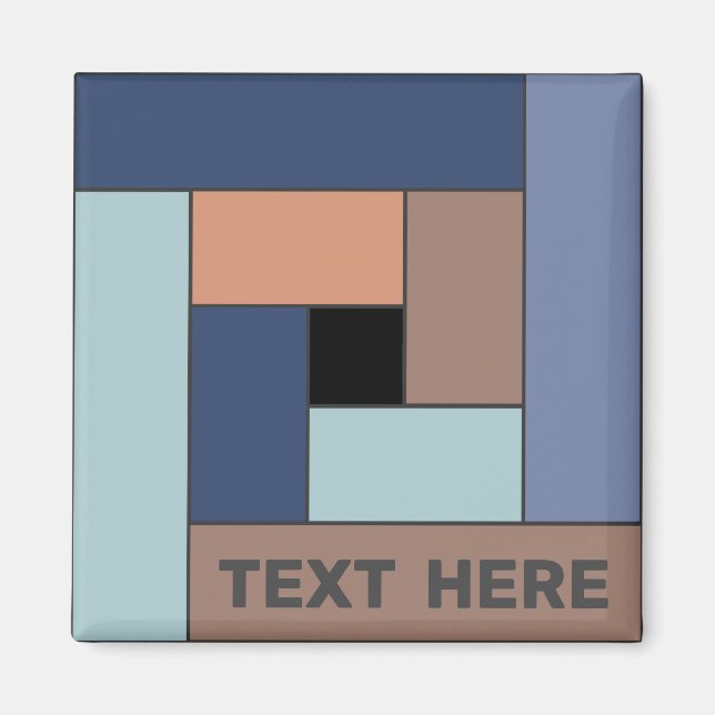 Rectángulos geométricos (ver3) con cualquier imán  (Frente)