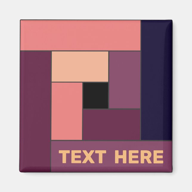 Rectángulos geométricos (ver5) con cualquier imán  (Frente)