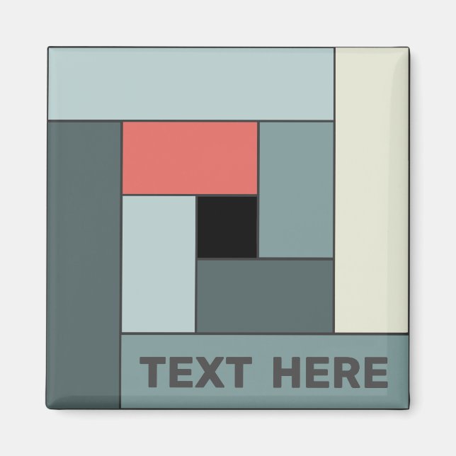 Rectángulos geométricos (ver6) con cualquier imán  (Frente)