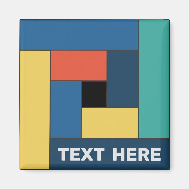 Rectángulos geométricos (ver7) con cualquier imán  (Frente)