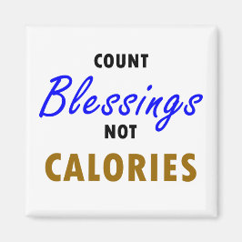 Recuento bendiciones no calorías imán