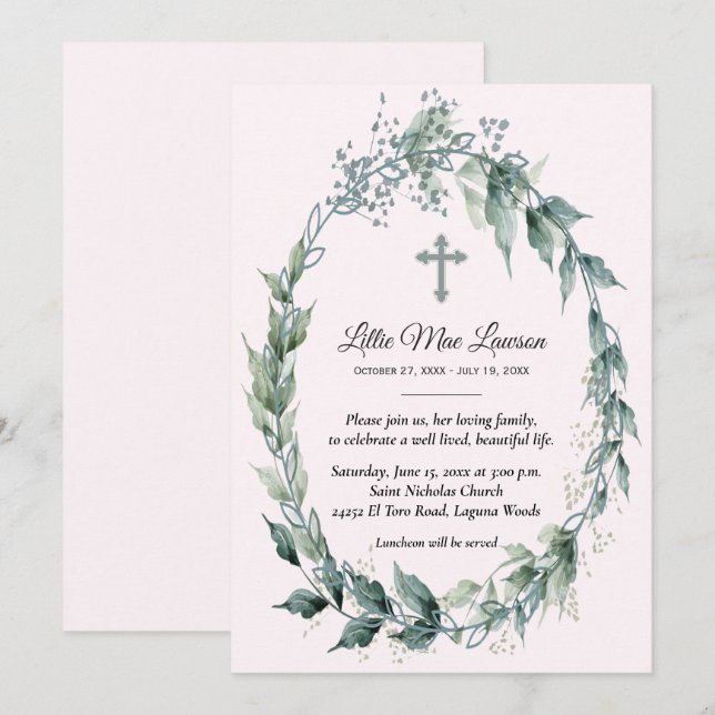 Recuento conmemorativo del funeral de la corona fl (Anverso / Reverso)