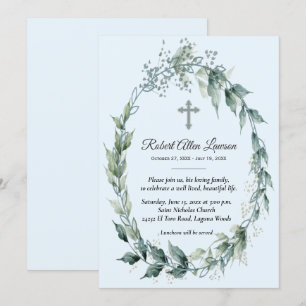 Recuento conmemorativo del funeral de Wreath flora