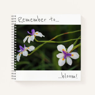 Recuerda florecer Cuaderno de flores de lirio silv