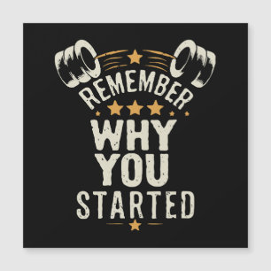 Recuerda Por Qué Empezaste. Motivación de Gimnasio