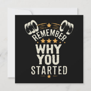 Recuerda Por Qué Empezaste. Motivación de Gimnasio