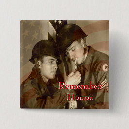 Recuerde - el botón del día de veteranos del honor