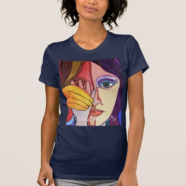 Recuerde la camiseta de la mujer (Anverso)