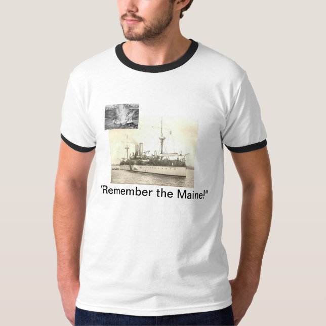 Recuerde la camiseta de Maine (Anverso)
