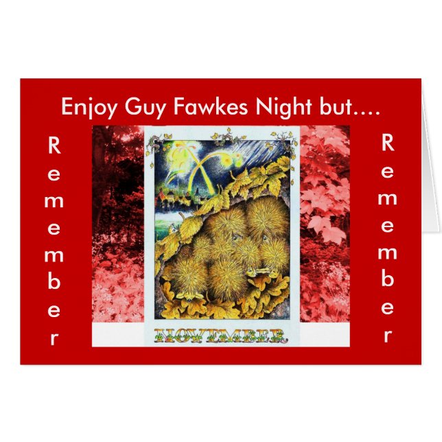 Recuerde, recuerda a Guy Fawkes Fiesta (Anverso (Horizontal))