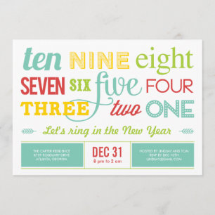 Recuerdemos la invitación de la fiesta de Año Nuev