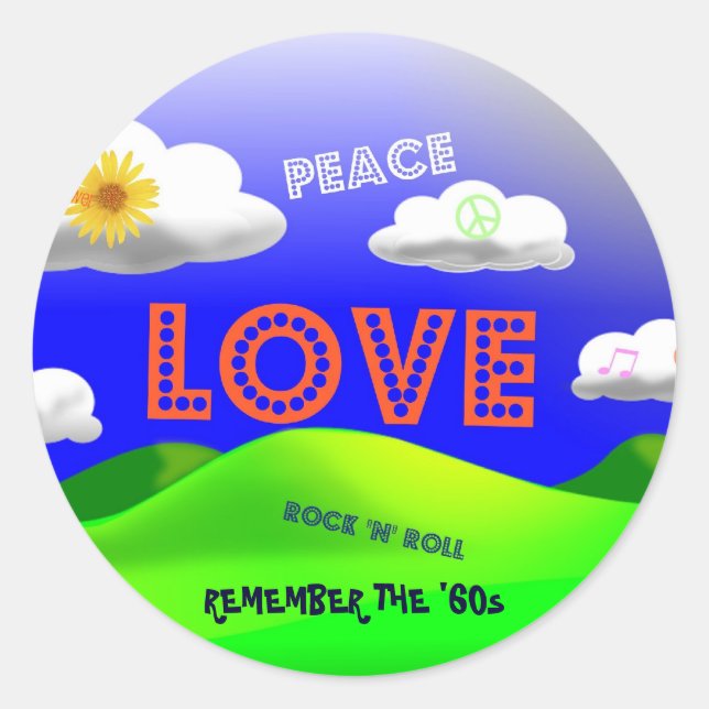 Recuerden al pegatina de los años 60 (Anverso)