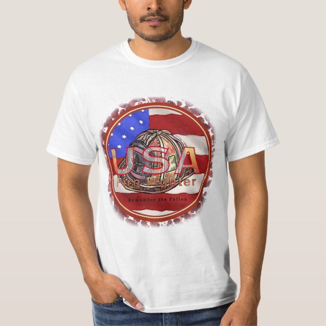 Recuerden camiseta del bombero caído (Anverso)
