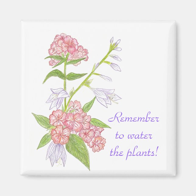 Recuerden regar el imán de las plantas (Frente)