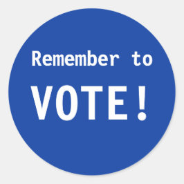 ¡Recuerden votar! Pegatinas
