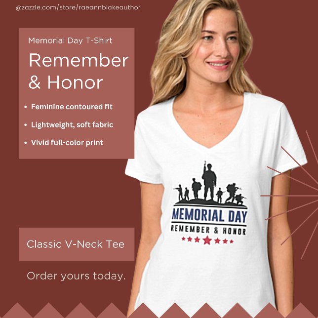 Recuerden y honren la camiseta del Día de la Memor (Subido por el creador)