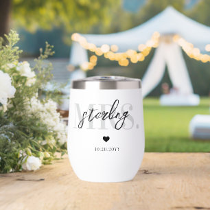 Recuerdo de boda minimalista personalizado para Sr