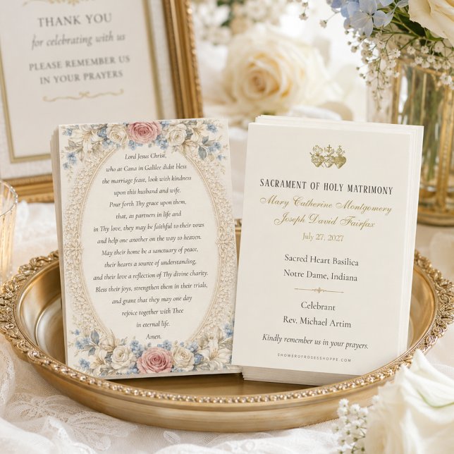 Recuerdo de boda oración de matrimonio  (A timeless Catholic wedding favor your guests will treasure for years to come.)