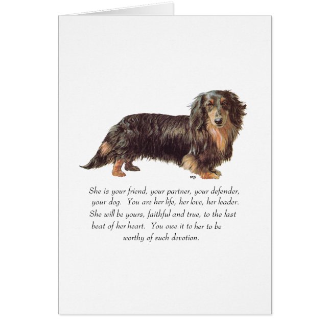Recuerdo de Dachshund - Hembra (Frente)