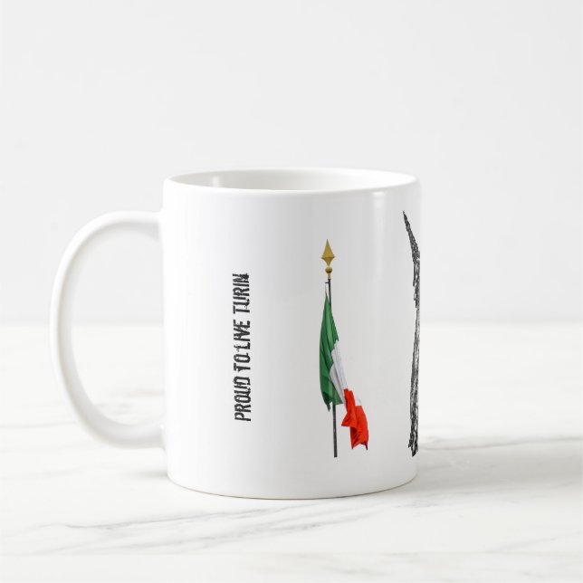 Recuerdo de la taza de Turín (Italia) (Izquierda)