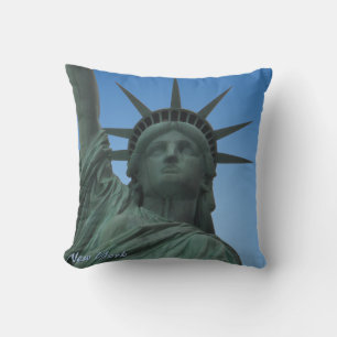 Recuerdo de Nueva York Almohada de la Estatua de l