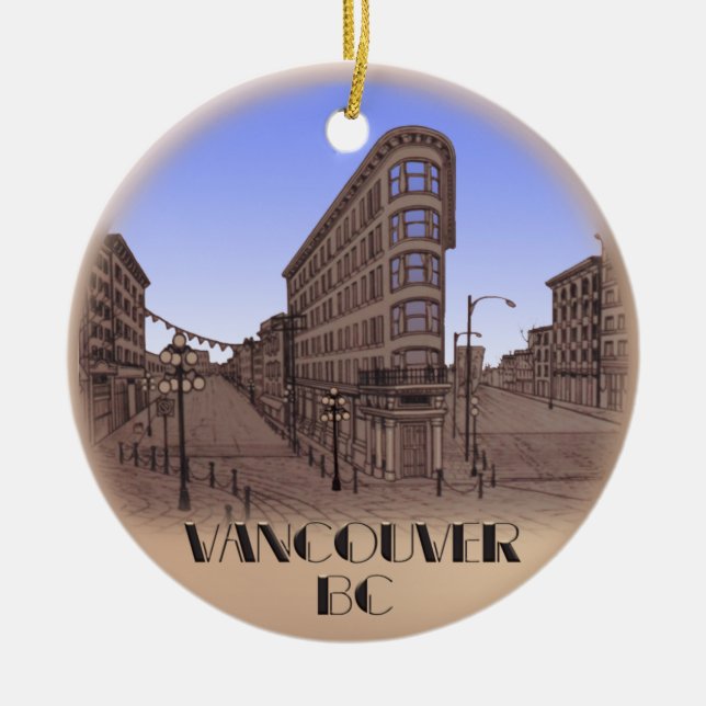 Recuerdo de Vancouver del ornamento del recuerdo (Frente)