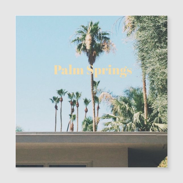 Recuerdo de viaje a Palm Springs (Anverso)
