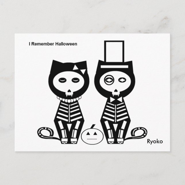 Recuerdo la postal de Halloween (Anverso)