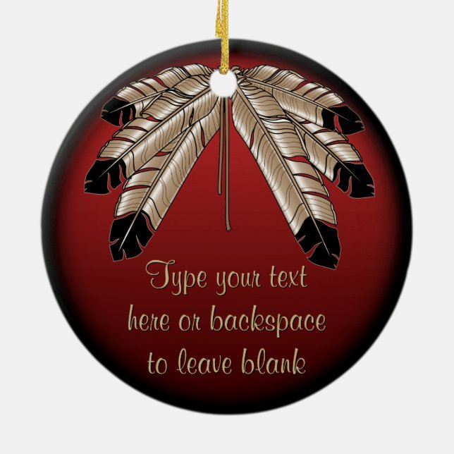 Recuerdo personalizado ornamento de las naciones (Atrás)