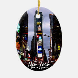 Recuerdo personalizado ornamento de Nueva York
