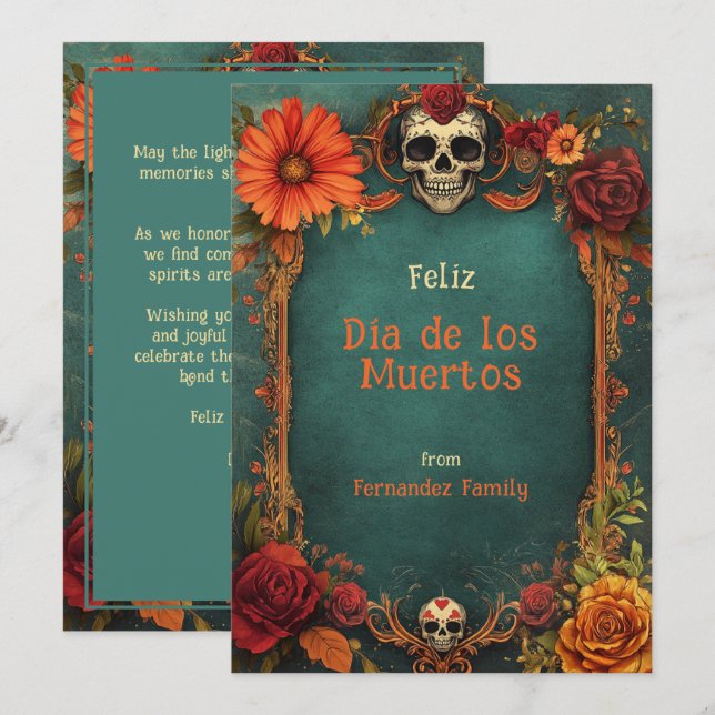Recuerdo vibrante 💀 Personalizable (Anverso / Reverso)