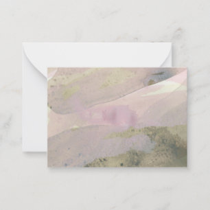 "Recuerdos costeros":Tarjeta de nota de arte abstr