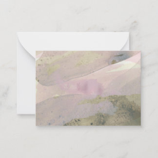 "Recuerdos costeros":Tarjeta de nota de arte abstr