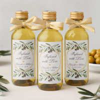 Recuerdos de boda de aceite de oliva infusionados