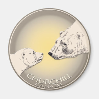 Recuerdos de Churchill Oso Polar Arte Imanes y Reg